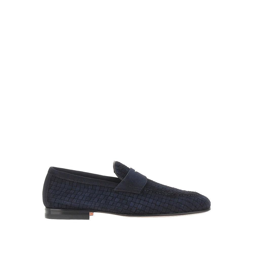 Santoni Carlo penny loafer en serratge i cuir