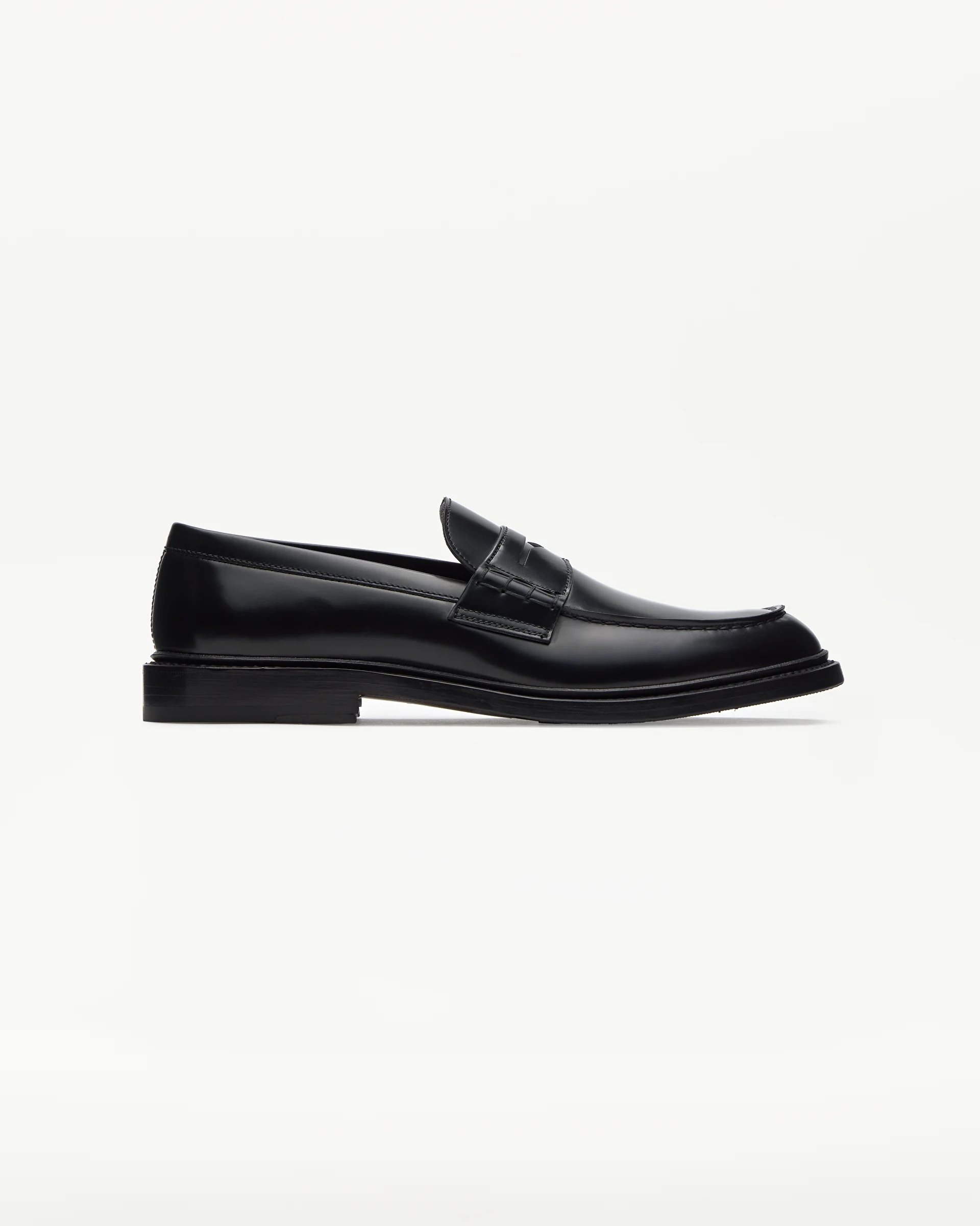 Lottusse Prestige Loafer en negre — Goodyear Welt formal