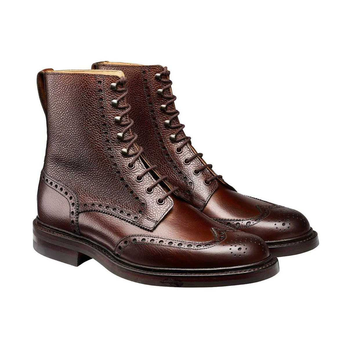 Crockett & Jones Islay en Dark Brown Country Calf — country boot