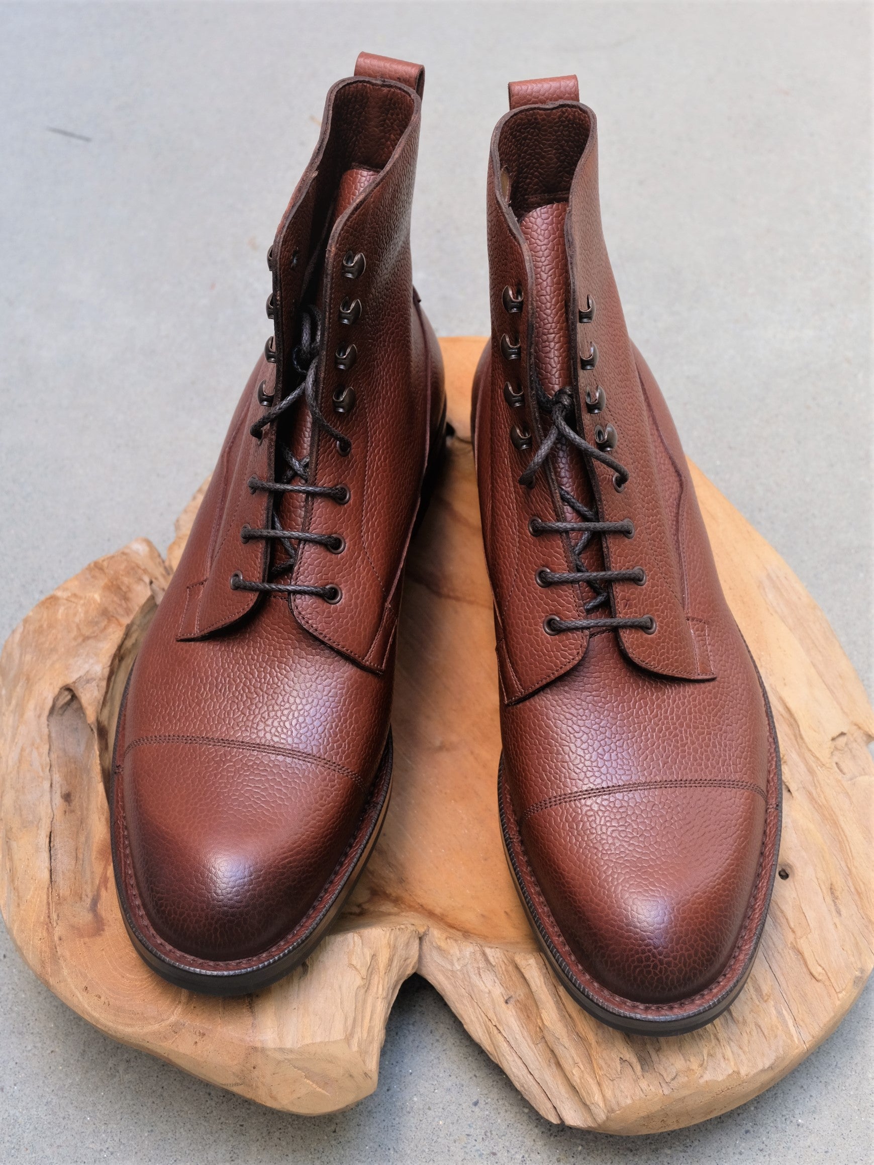 Edward Green Galway Boot en Mahogany Country Calf