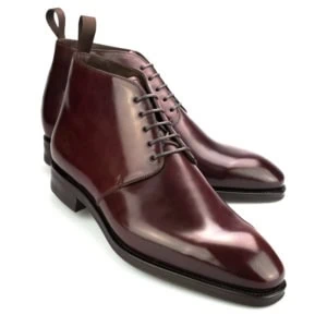 Carmina Chukka Boots 905 en Shell Cordovan Burgundy