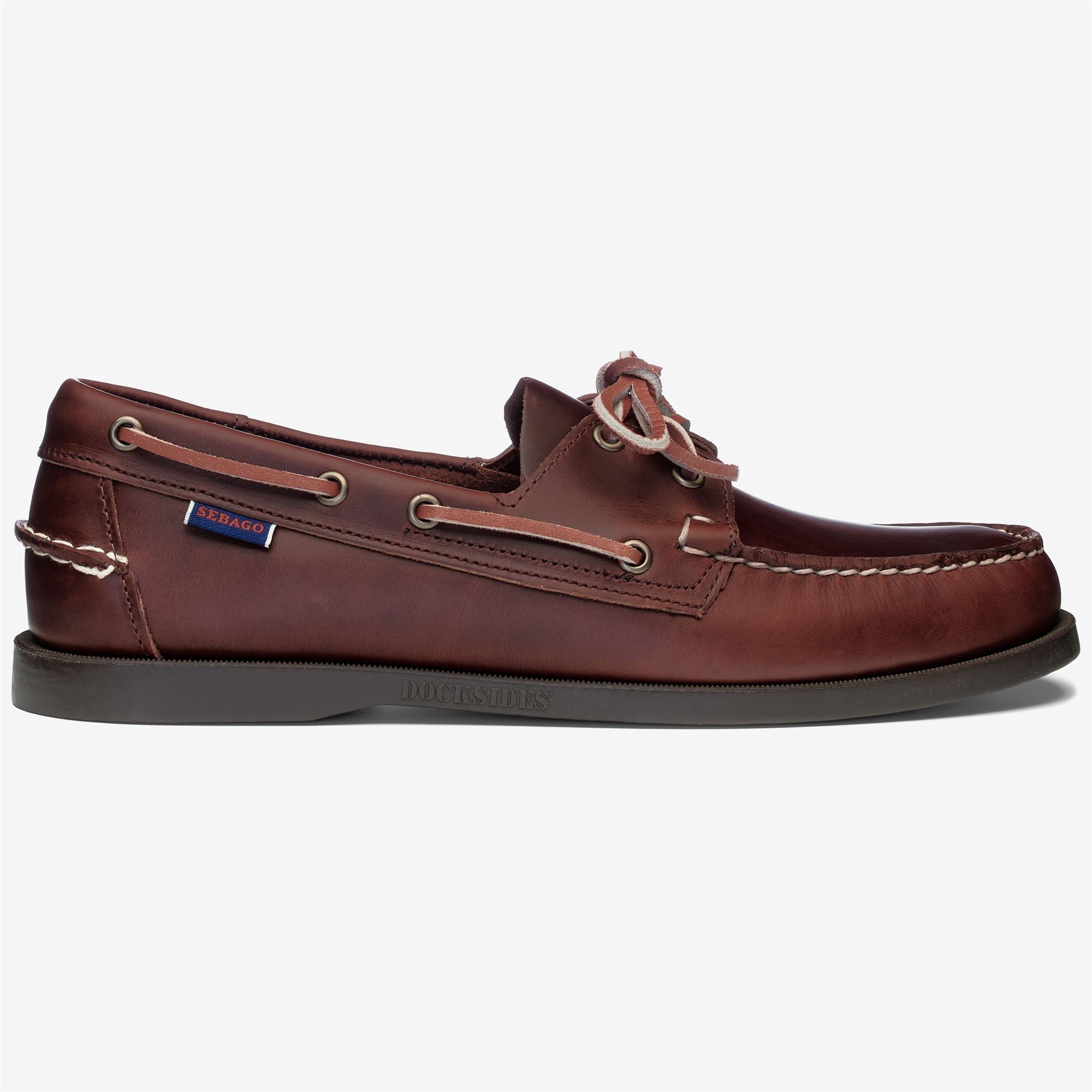 Sebago Docksides Portland Waxed Brown-Gum — cuir encerat per a major resistència